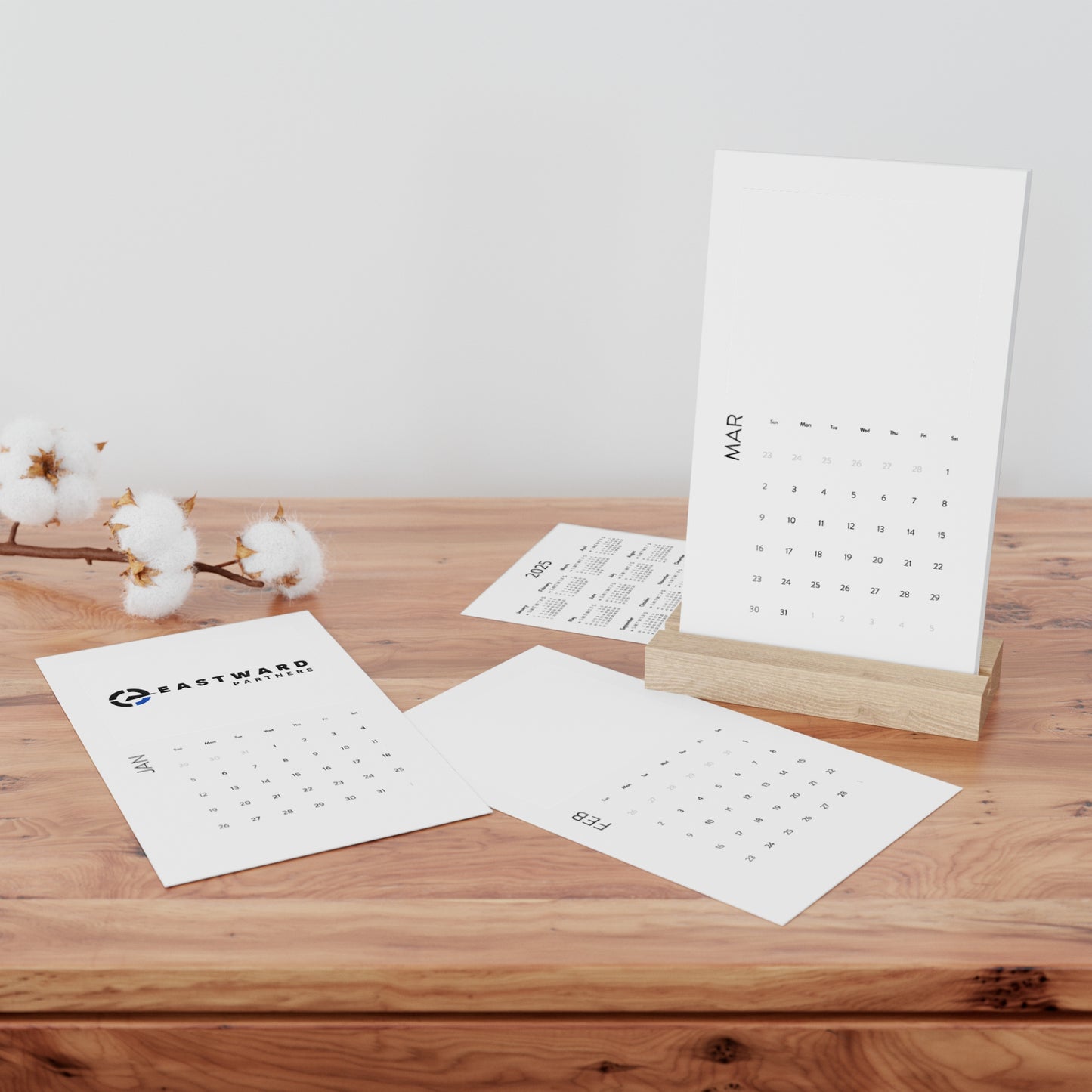 2025 Vertical Desk Calendar