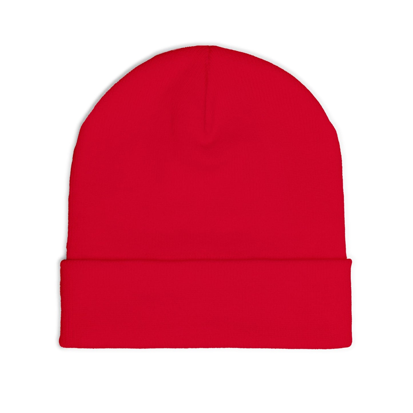 Classic Black Embroidered Knit Beanie