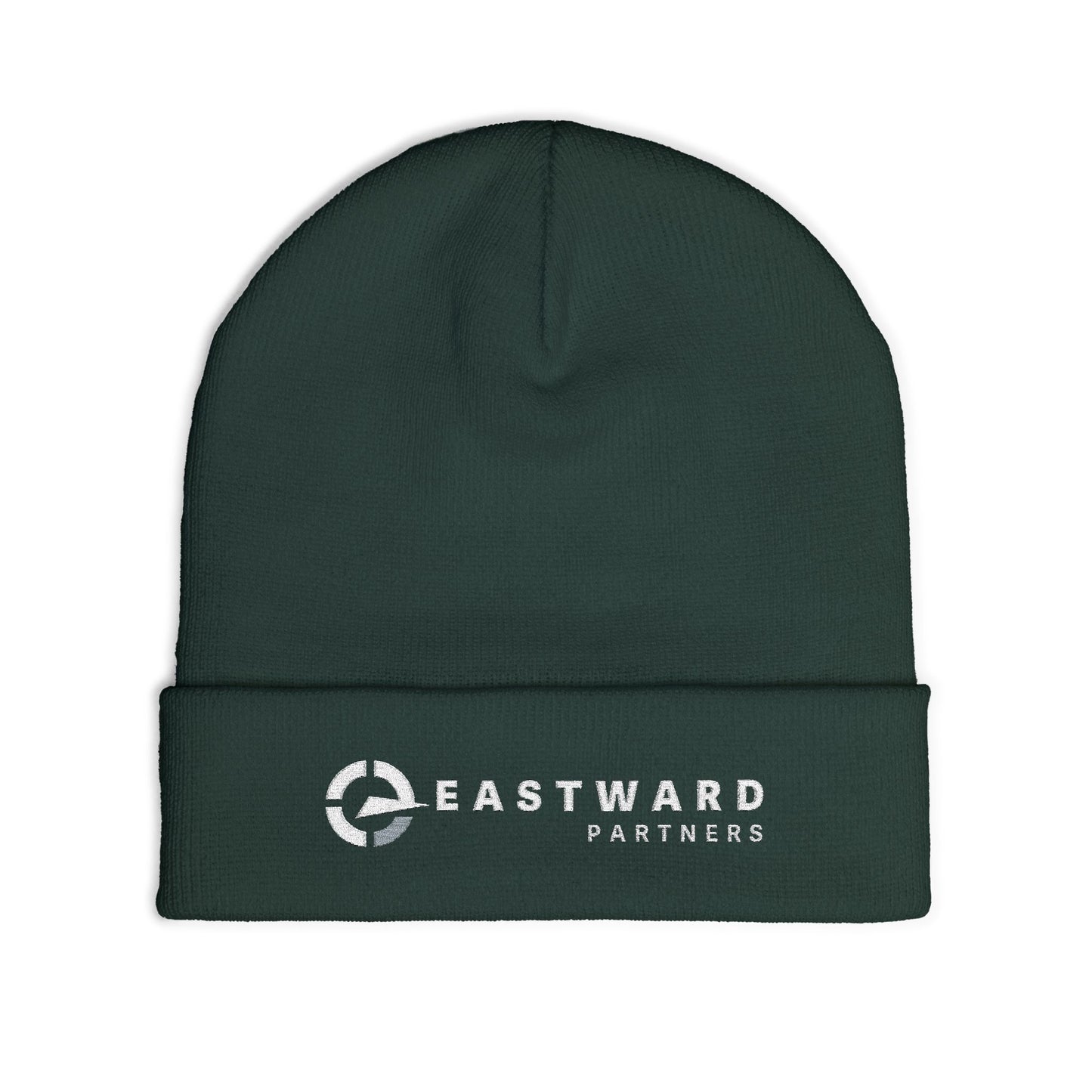 Classic Black Embroidered Knit Beanie