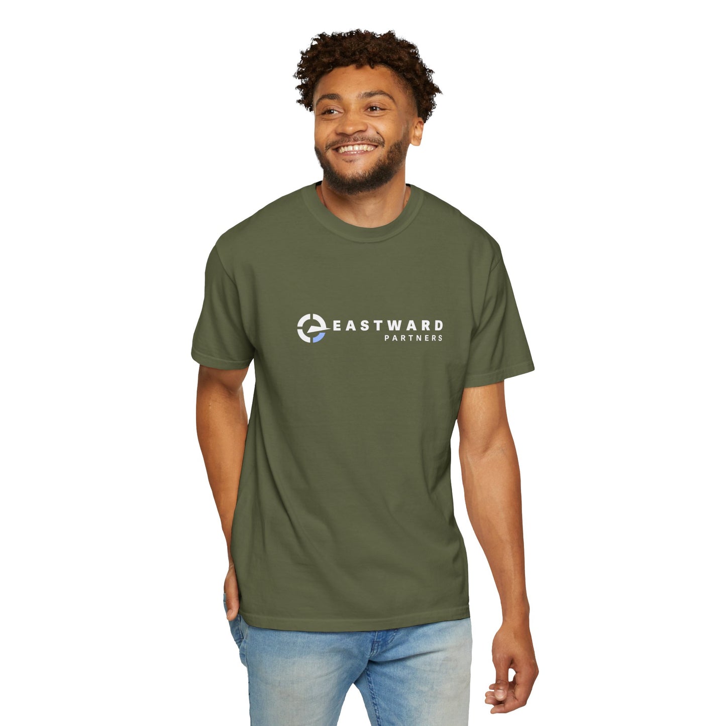 Garment-Dyed Casual Men's T-Shirt