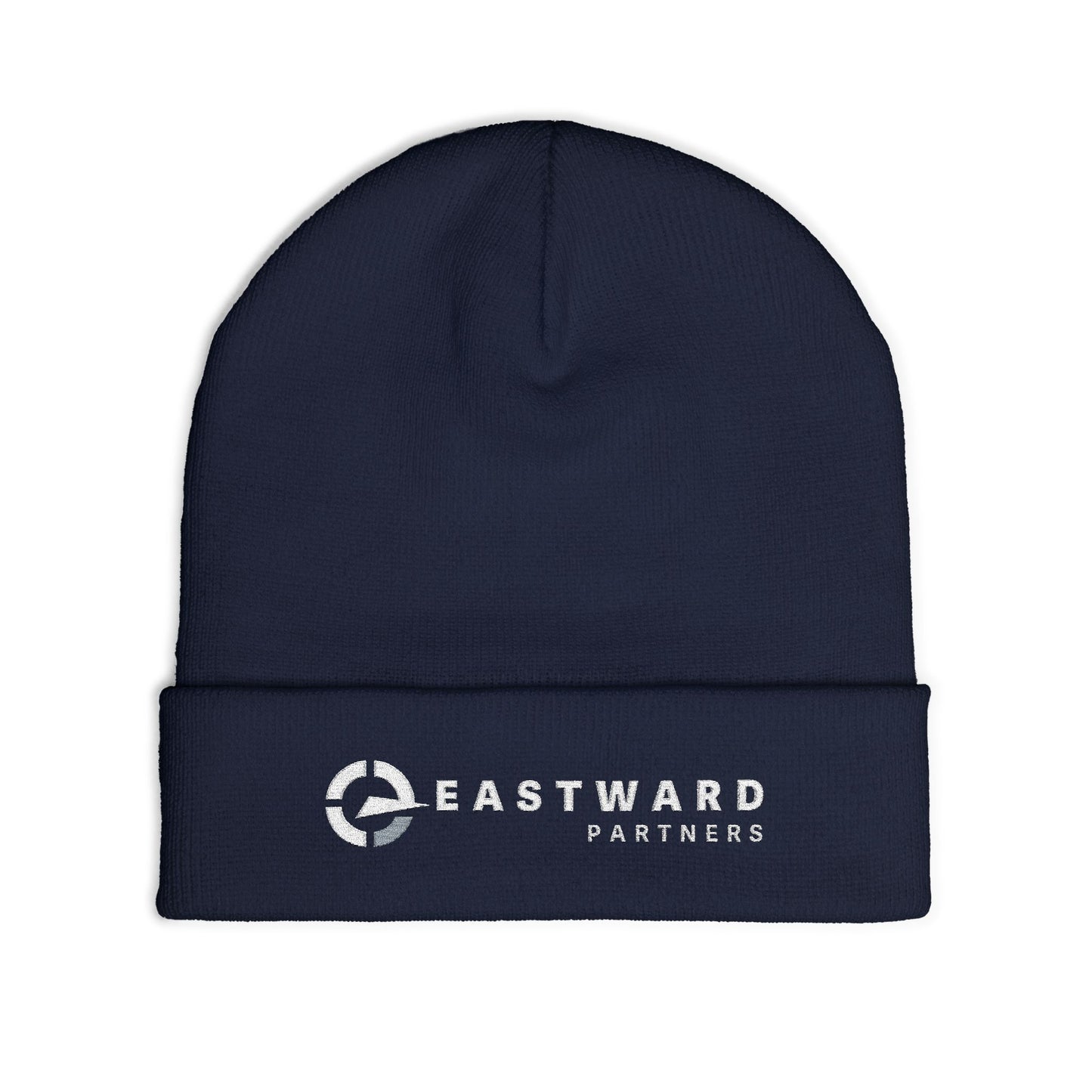 Classic Black Embroidered Knit Beanie