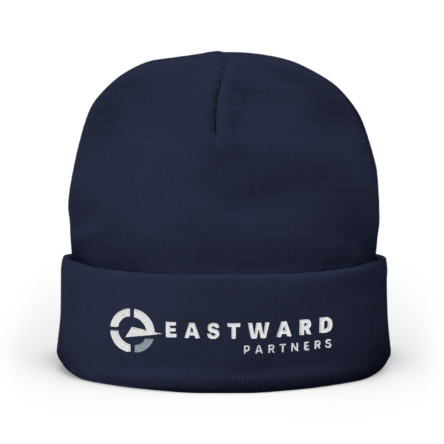 Classic Black Embroidered Knit Beanie