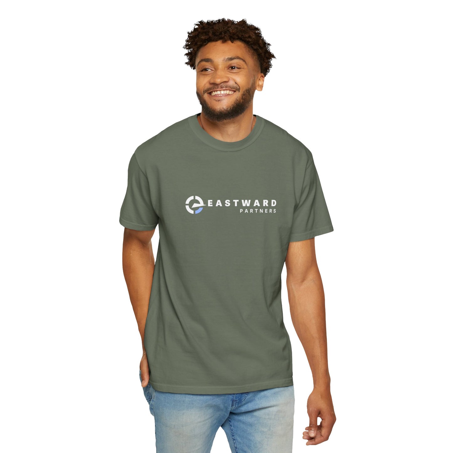 Garment-Dyed Casual Men's T-Shirt
